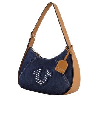 True Religion Blue and Brown Shoulder Bag